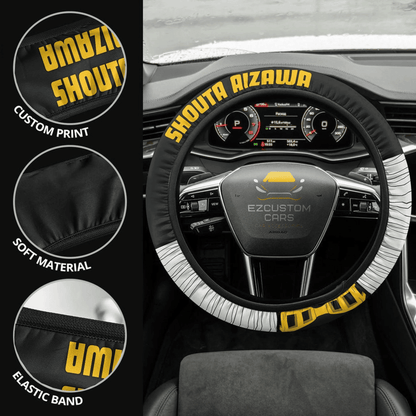 Shouta Aizawa Anime Steering Wheel Cover Custom Eraserhead My Hero Academia Anime Car Accessories