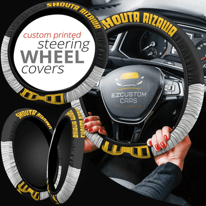 Shouta Aizawa Anime Steering Wheel Cover Custom Eraserhead My Hero Academia Anime Car Accessories