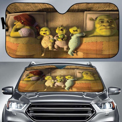 Shrek Family Auto Sun Shades 918b Universal Fit