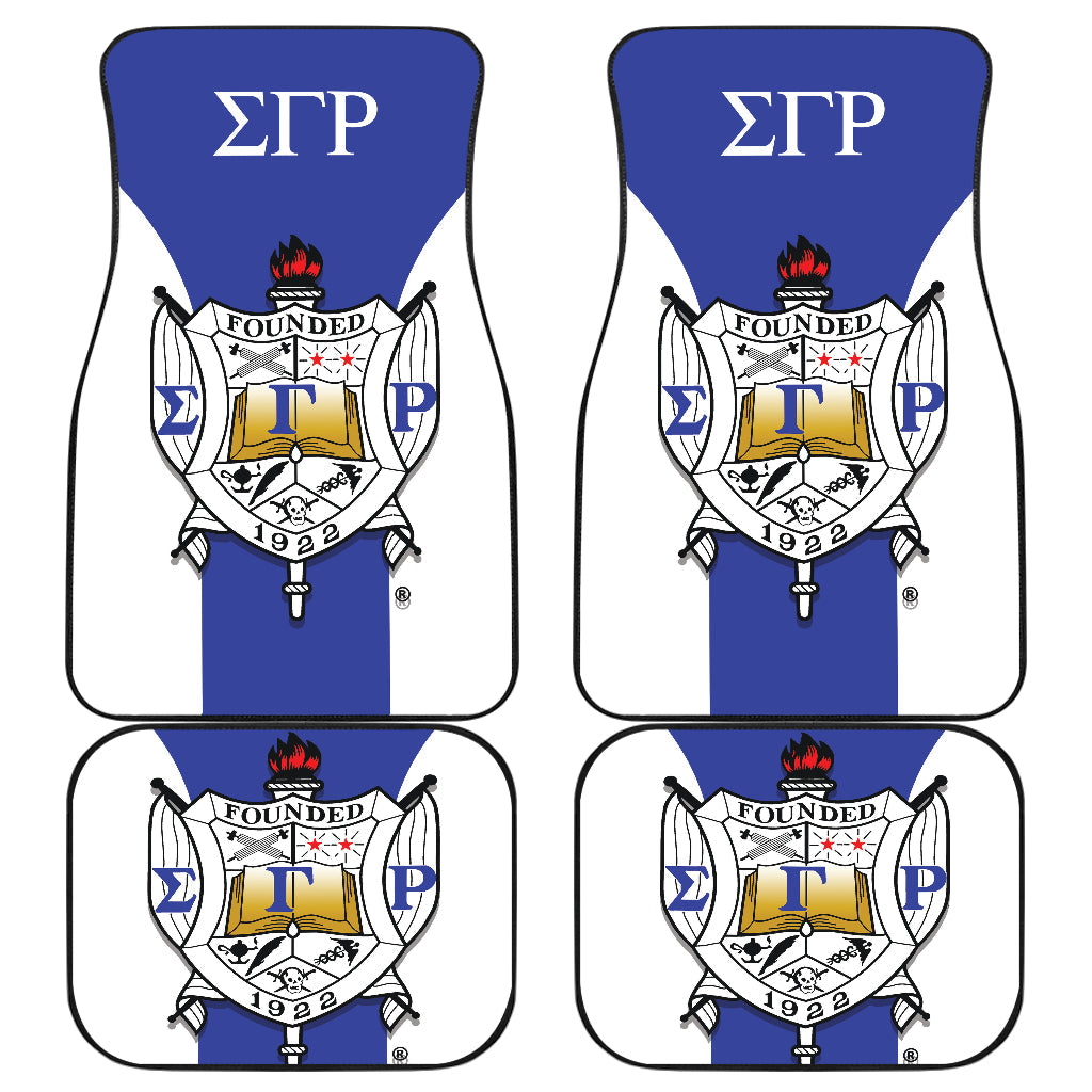 Sigma Gamma Rho Sororities Car Floor Mats Custom For Fans Ci230207-06