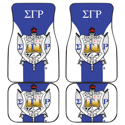 Sigma Gamma Rho Sororities Car Floor Mats Custom For Fans Ci230207-06