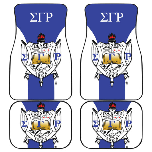 Sigma Gamma Rho Sororities Car Floor Mats Custom For Fans Ci230207-06