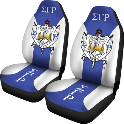 Sigma Gamma Rho Sororities Car Seat Covers Custom For Fans Ci230207-03