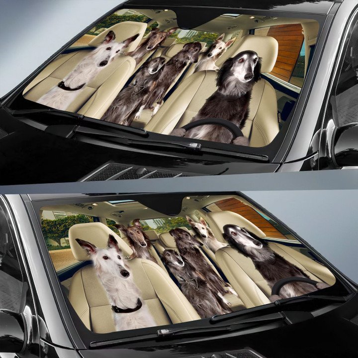 Silken Windhound Car All Over Printed 3D Sun Shade