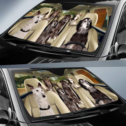 Silken Windhound Car All Over Printed 3D Sun Shade