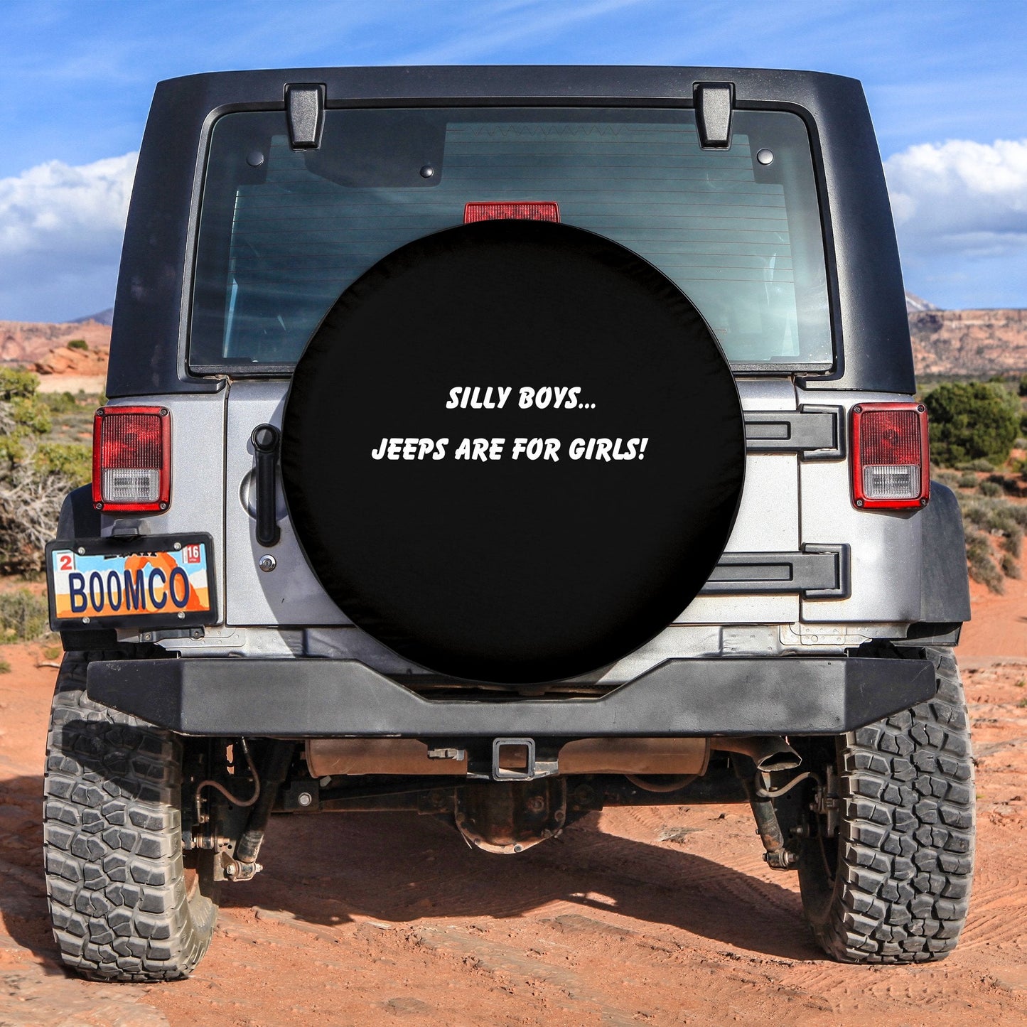 Silly Boys Jeep Are For Girls Funny Spare Tire Cover