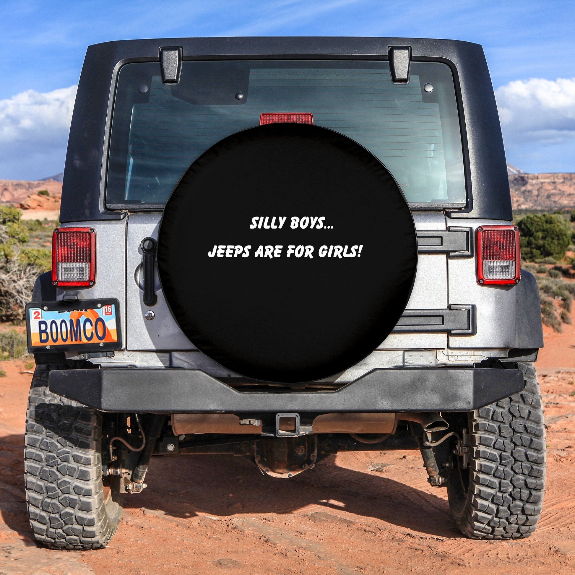 Silly Boys Jeep Are For Girls Funny Spare Tire Cover