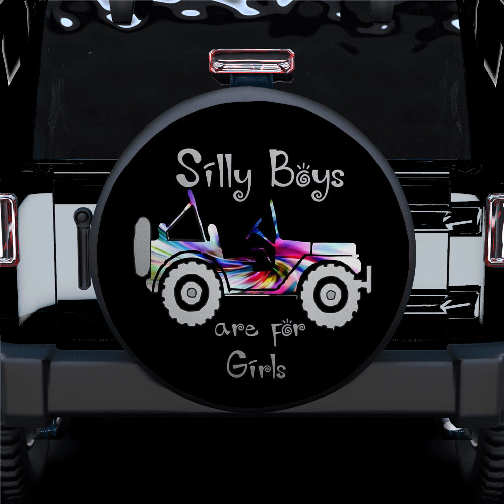 Silly Boys Jeep Are For Girls New Car Spare Tire Cover