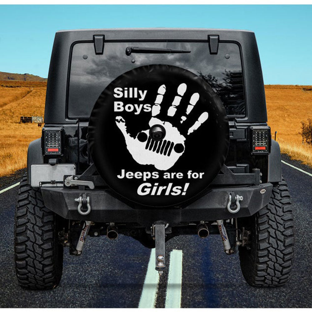 Silly Boys Jeeps Are For Him Jeep Car Spare Tire Cover
