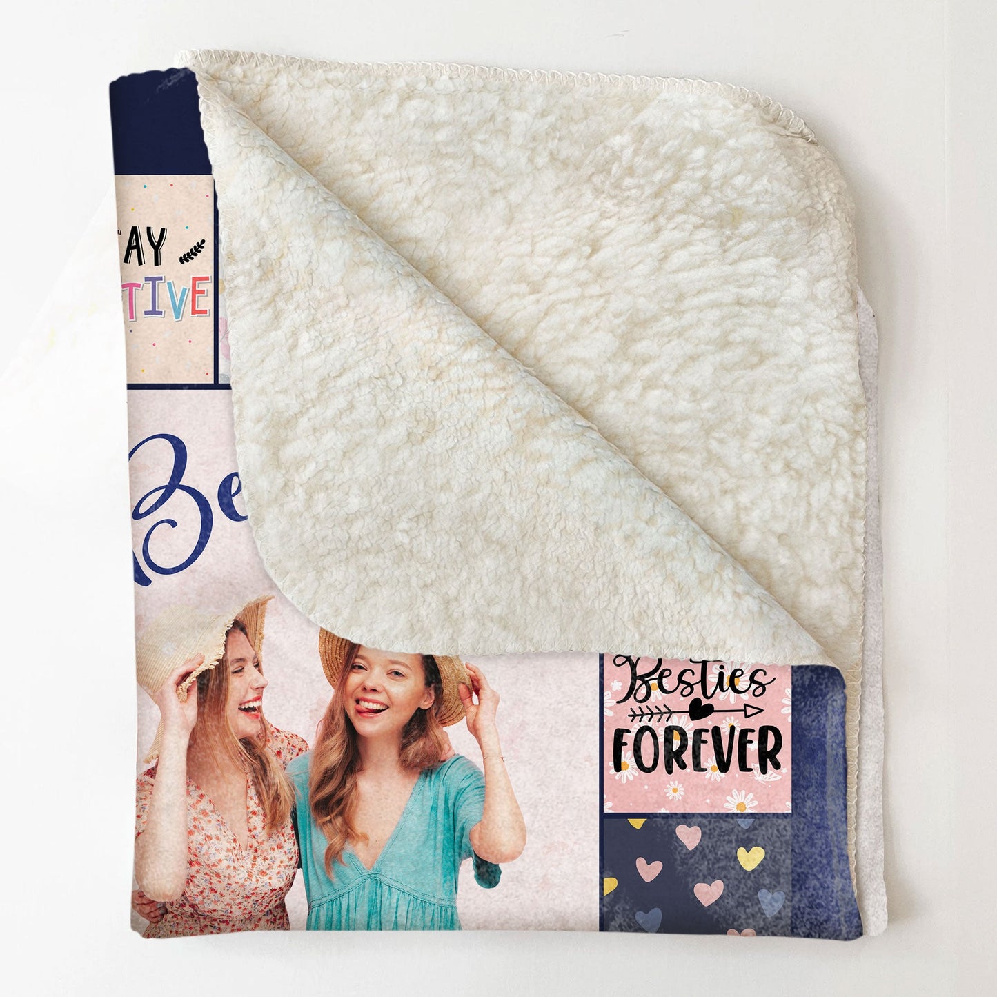 Sisters Forever Friendship Soul Sisters - Personalized Photo Blanket