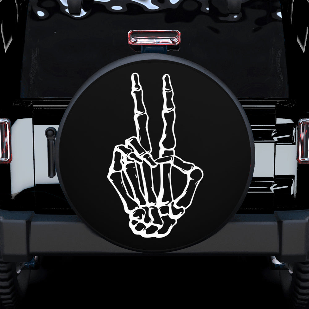 Skeleton peace Car Spare Tire