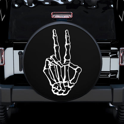 Skeleton peace Car Spare Tire