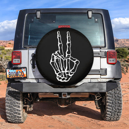 Skeleton peace Car Spare Tire
