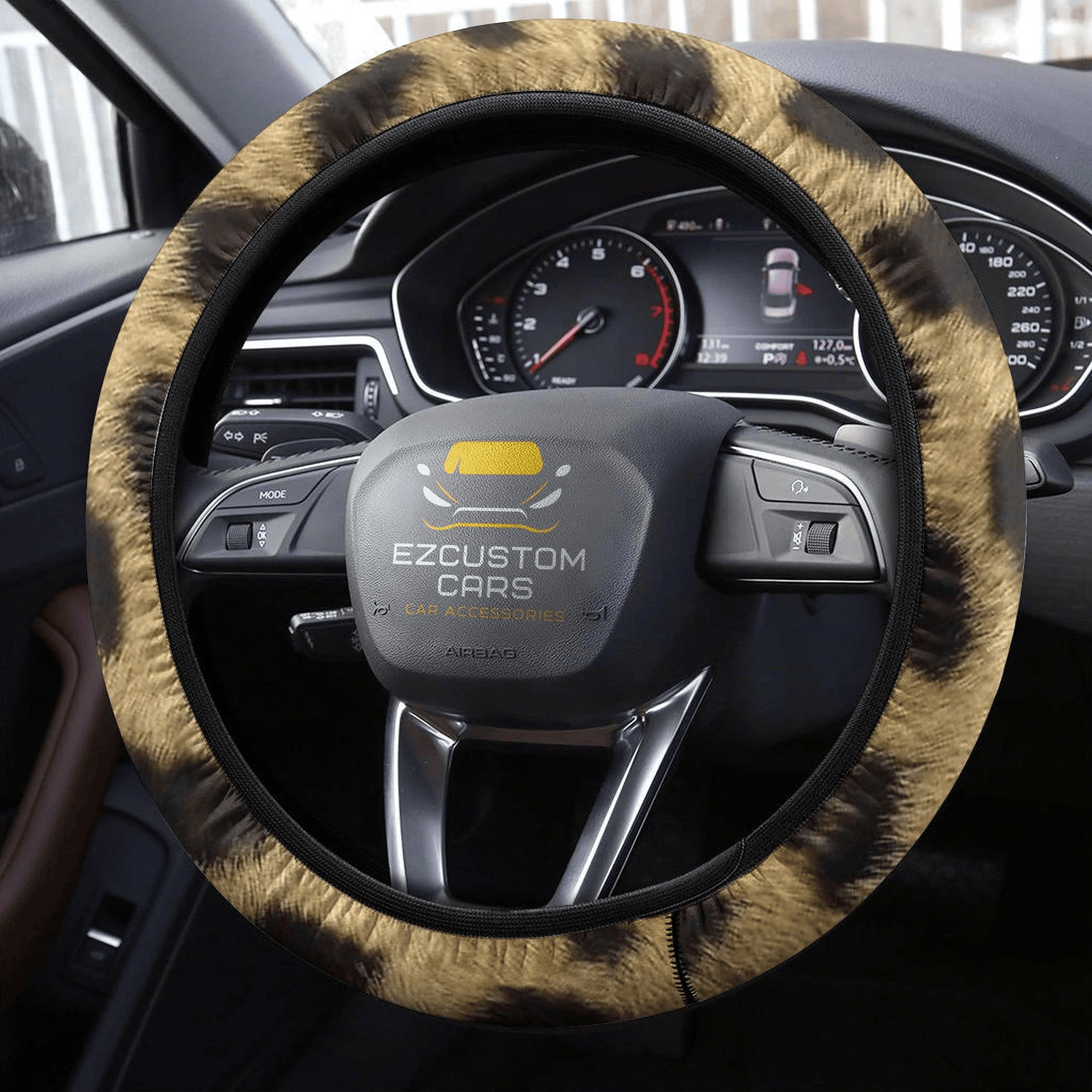 Skin Cheetah Anime Steering Wheel Cover Custom Cheetah Car Accessories