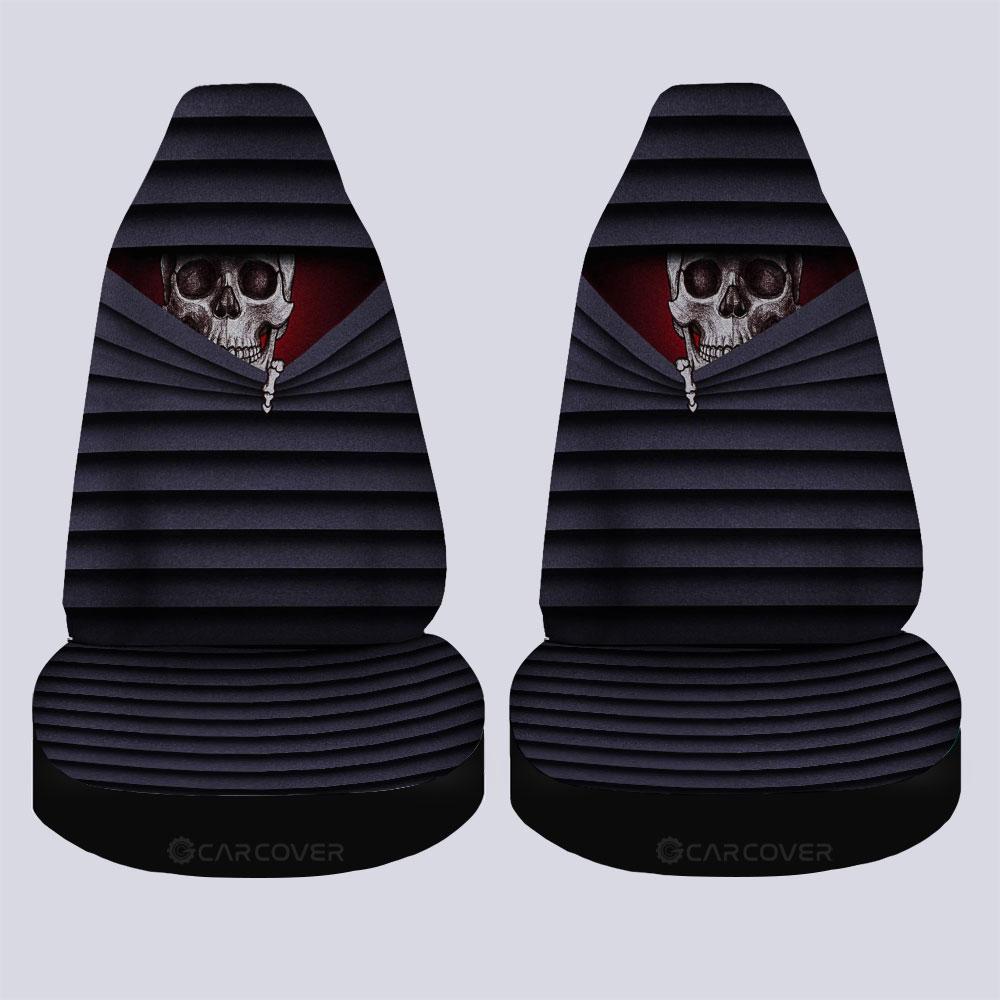 Skull Behind You Car Seat Covers Custom Car Accessories