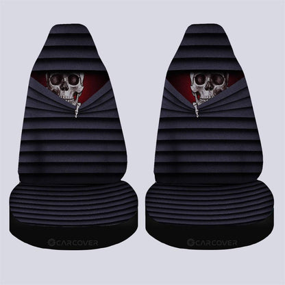 Skull Behind You Car Seat Covers Custom Car Accessories