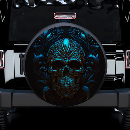 Skull Gothic Dark Vector Car Spare Tire Cover