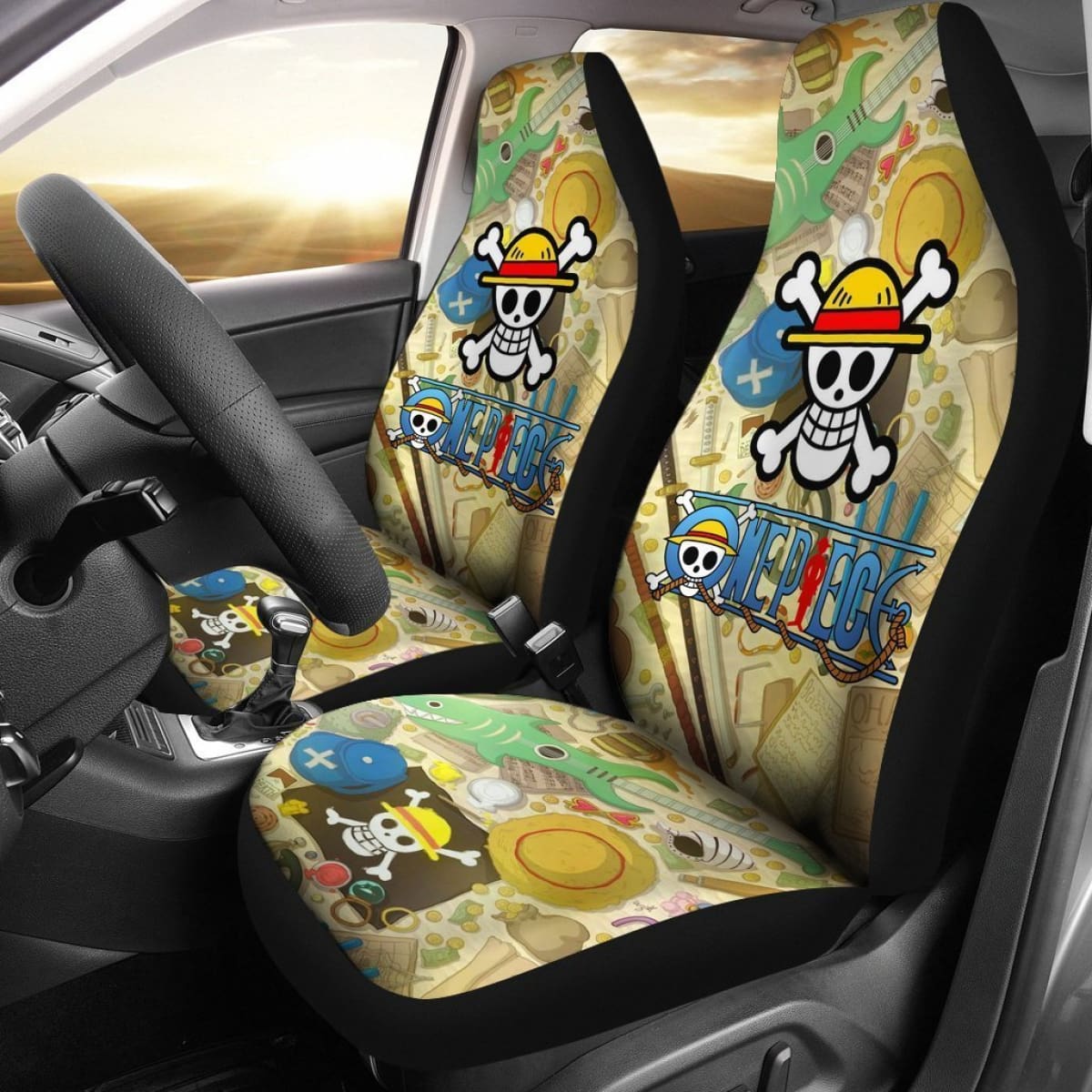 Skull One Piece Movie Car Seat Covers Lt03 Universal Fit 225721
