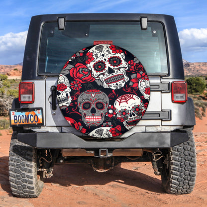 Skull Pattern Spare Tire Cover