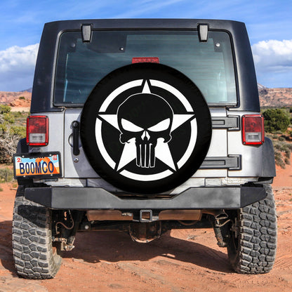 Skull Punisher Jeep Spare Tire Cover