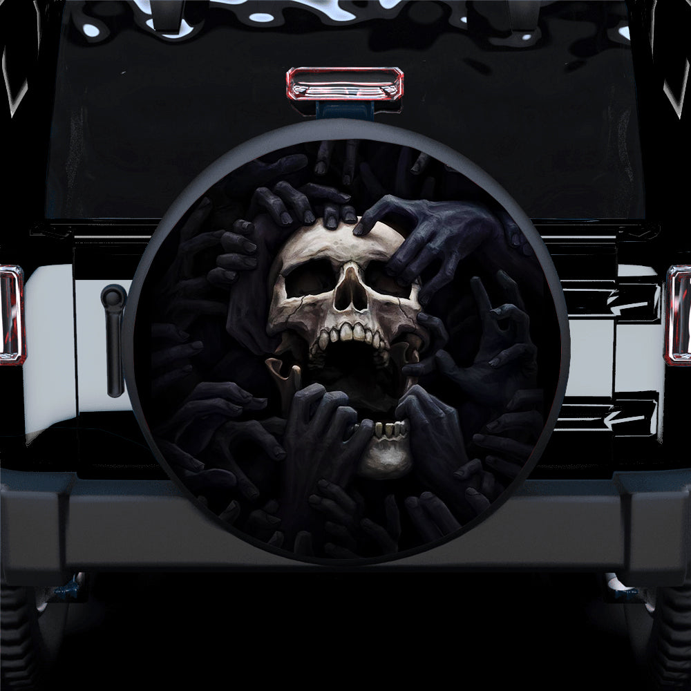 Skull Scarry Car Spare Tire Cover