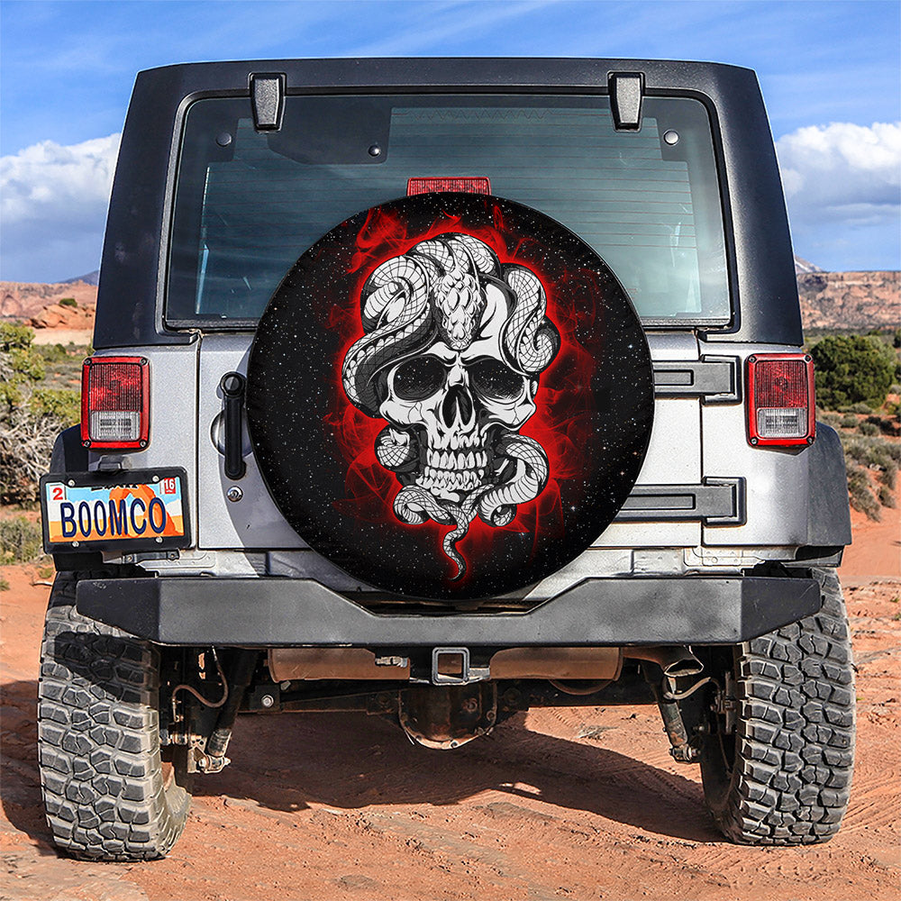 Skull Snake Galaxy Jeep Car Spare Tire Cover