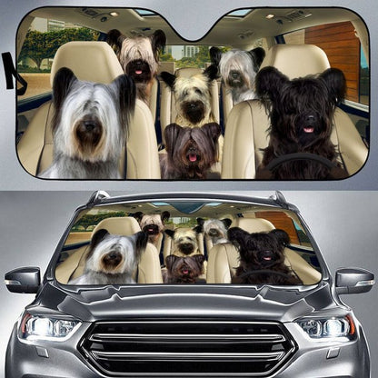 Skye Terrier Car All Over Printed 3D Sun Shade