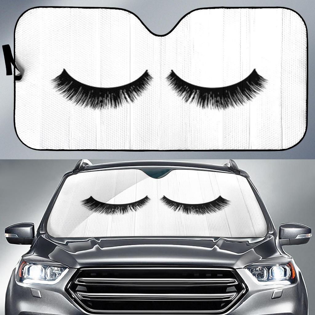 Sleep Eyes Car Sun Shades Windshield Accessories Decor Gift