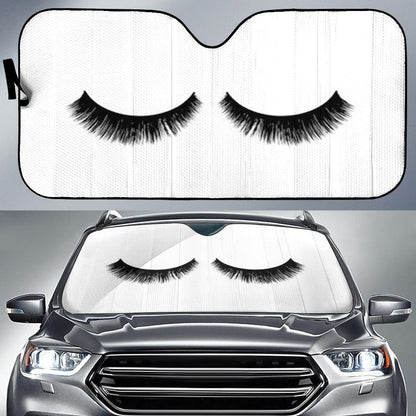 Sleep Eyes Car Sun Shades Windshield Accessories Decor Gift