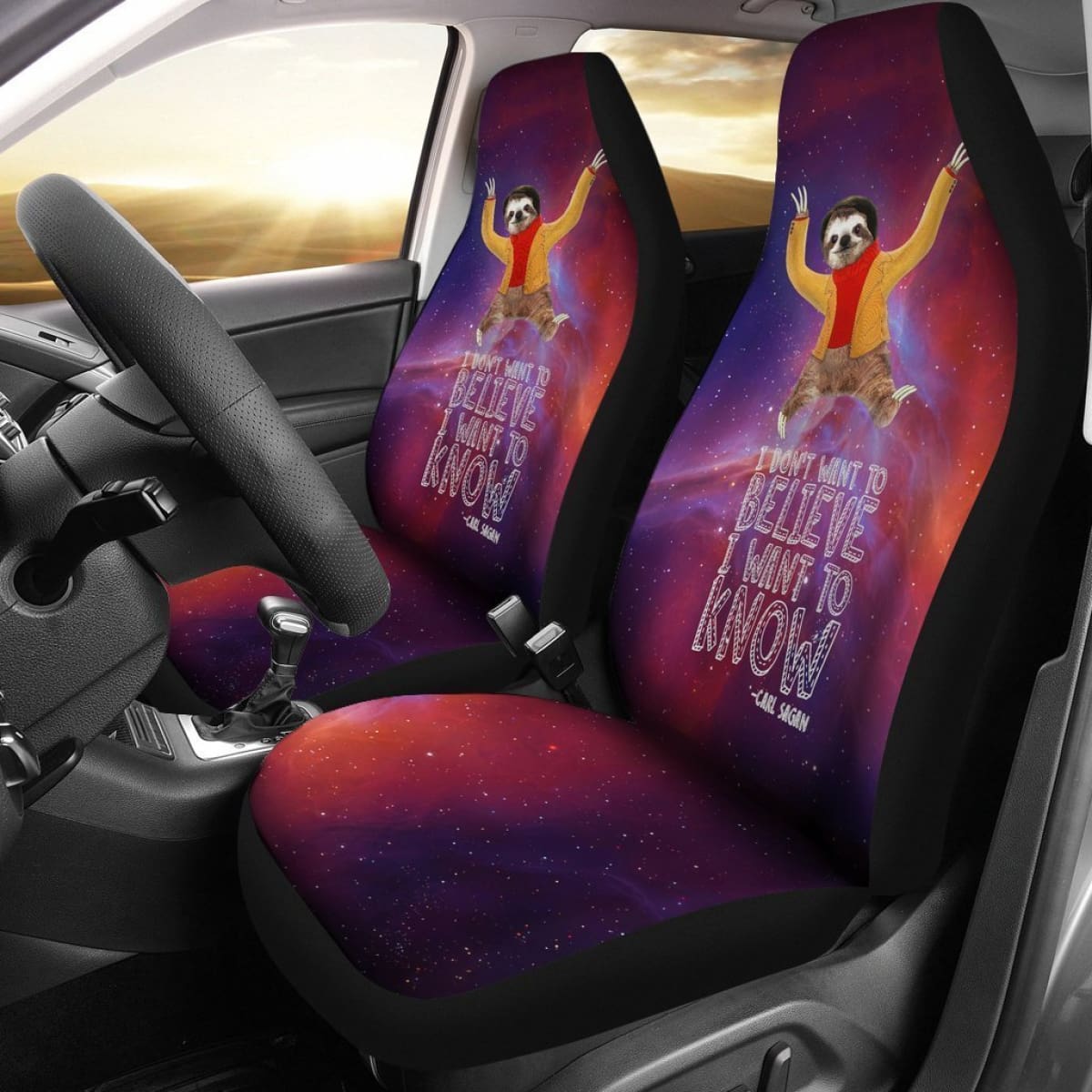 Sloth I Don'T Want To Believe Zootopia Car Seat Covers Lt04 Universal Fit 225721