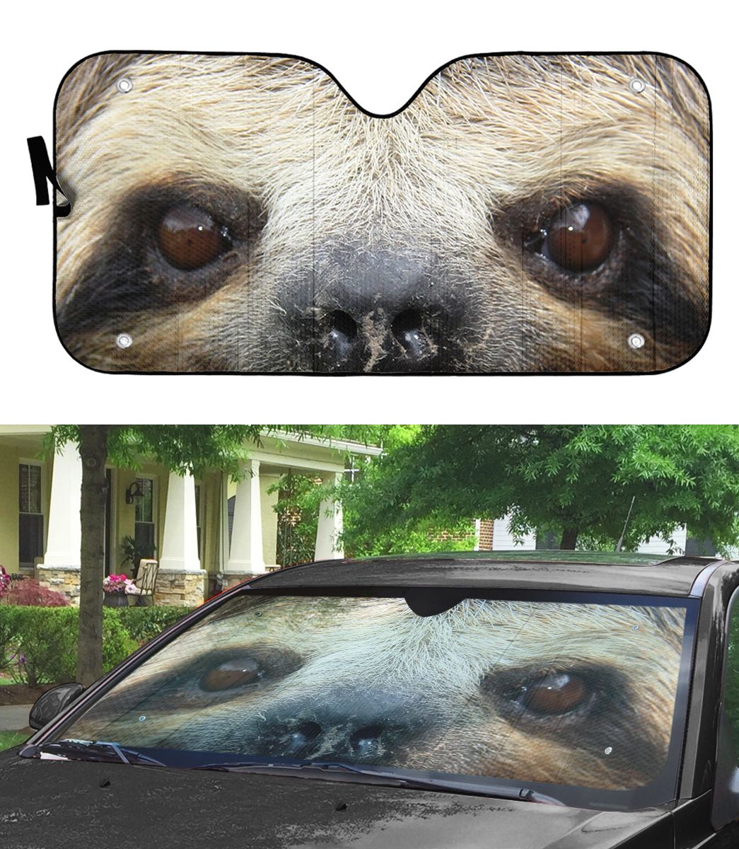 Gearhuman 3D Sloth Smiling Eyes Sunshade
