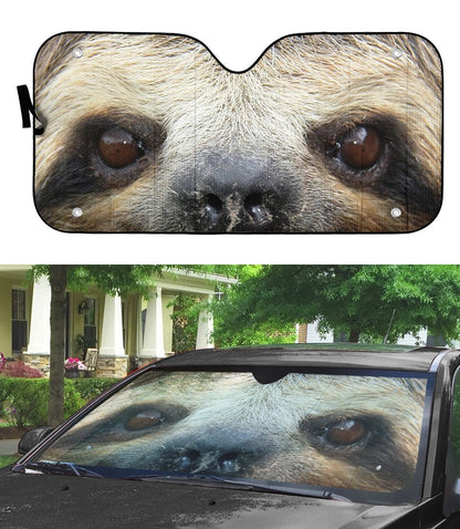 Gearhuman 3D Sloth Smiling Eyes Sunshade