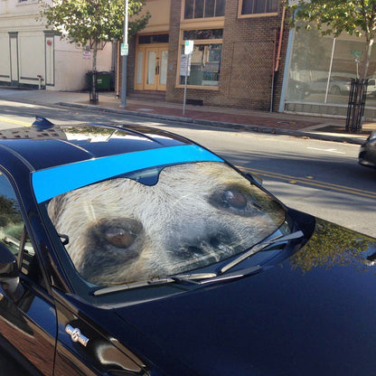Gearhuman 3D Sloth Smiling Eyes Sunshade