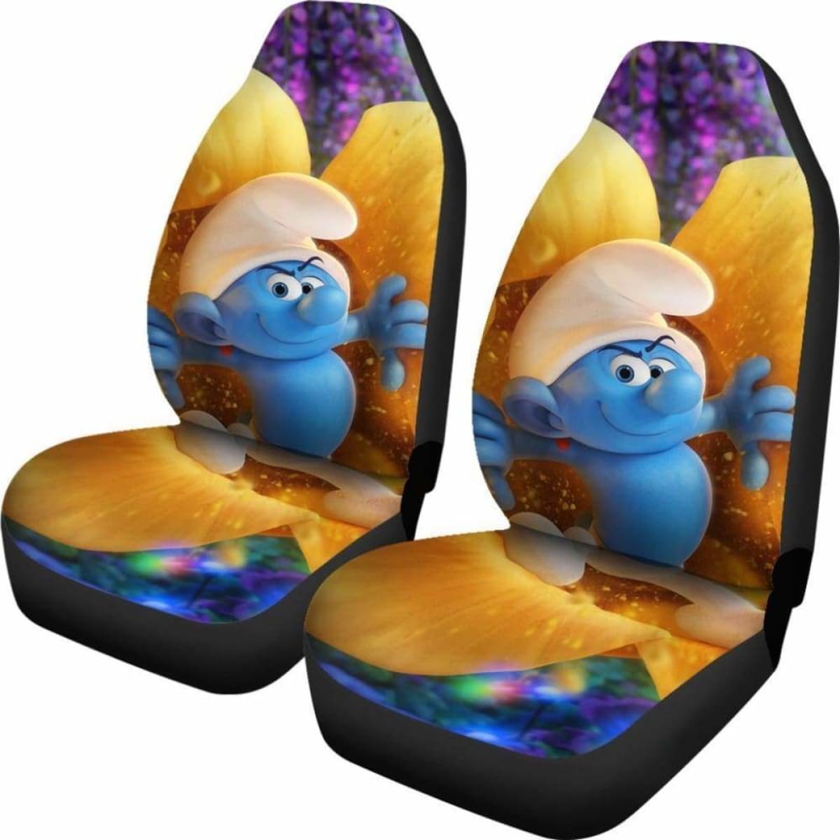 Smurf Funny Car Seat Covers Universal Fit 051012