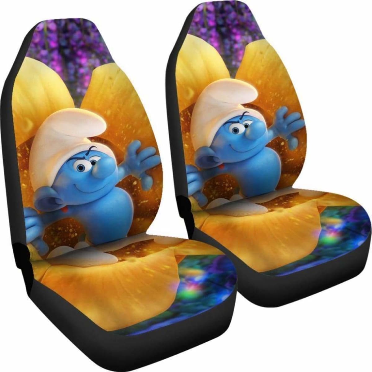 Smurf Funny Car Seat Covers Universal Fit 051012