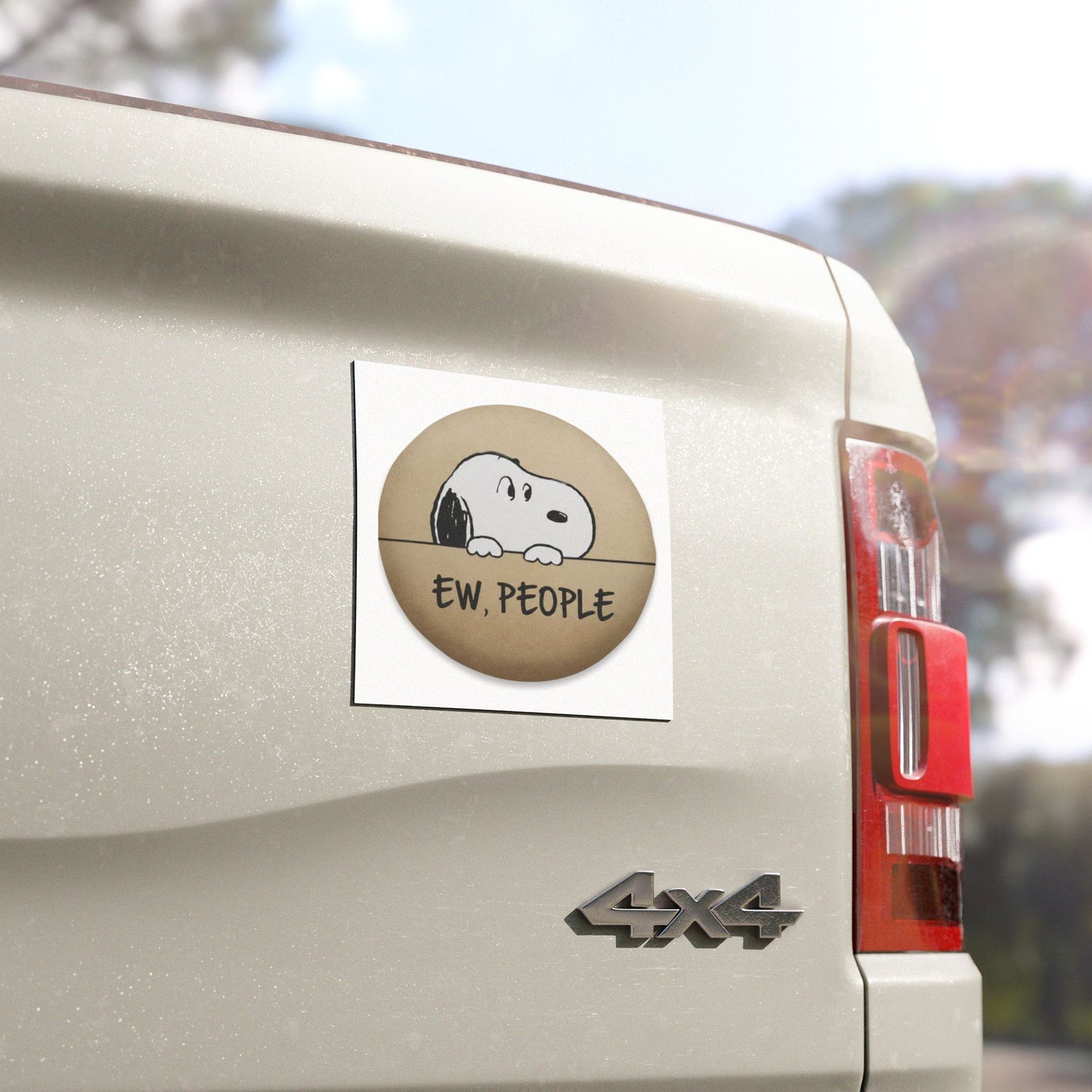 Snoopy Ew, People Car Magnets