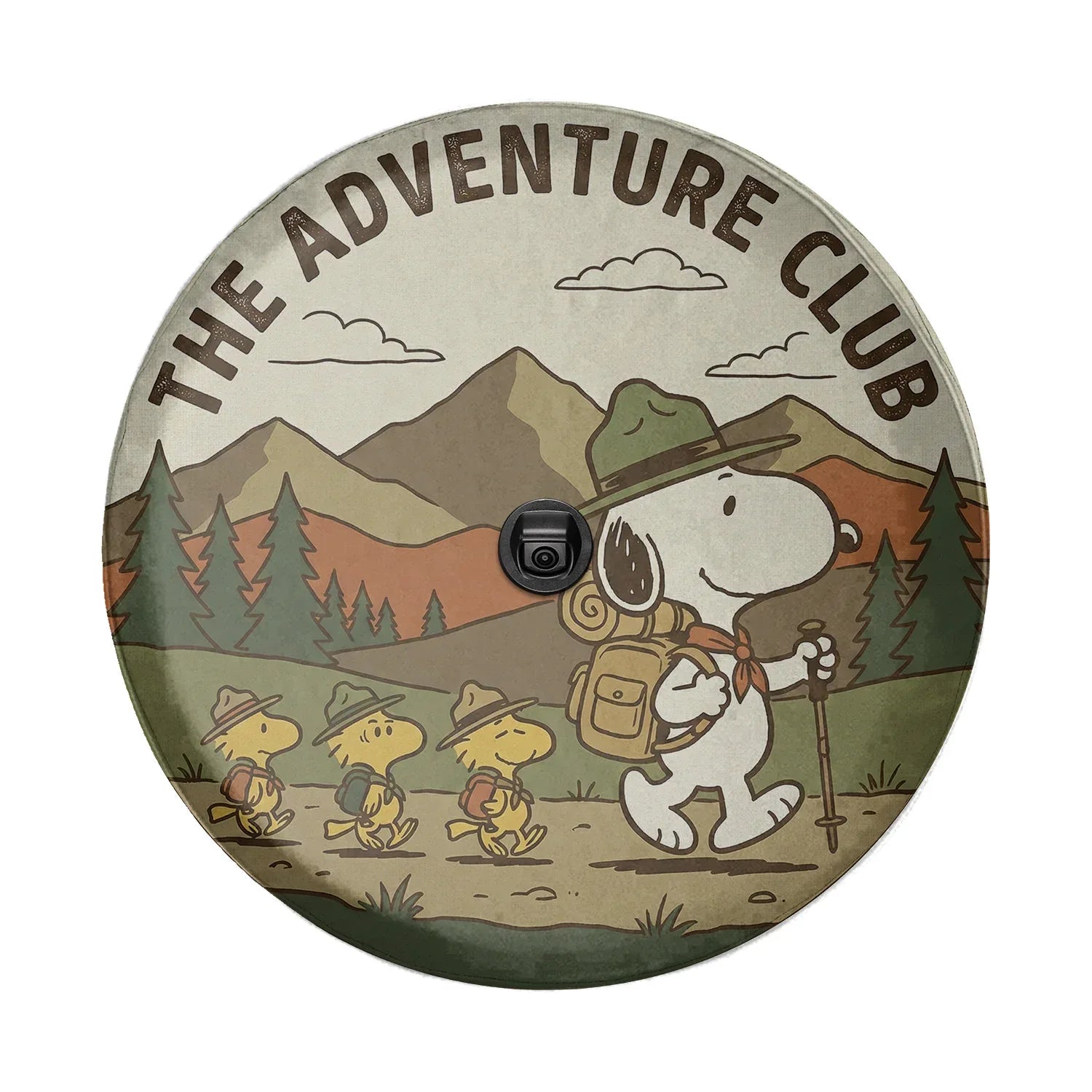 Snoopy Jeep Spare Tire Cover – The Adventure Club Design - PersonalizedFury