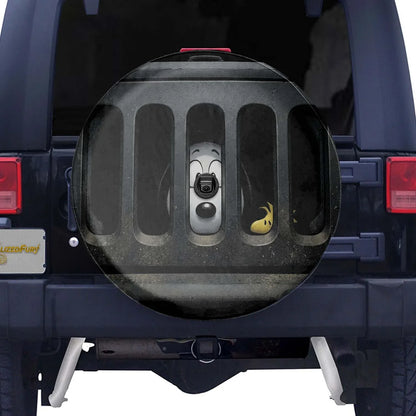 Snoopy Leather Jeep Spare Tire Cover – Funny Road Trip Style - PersonalizedFury