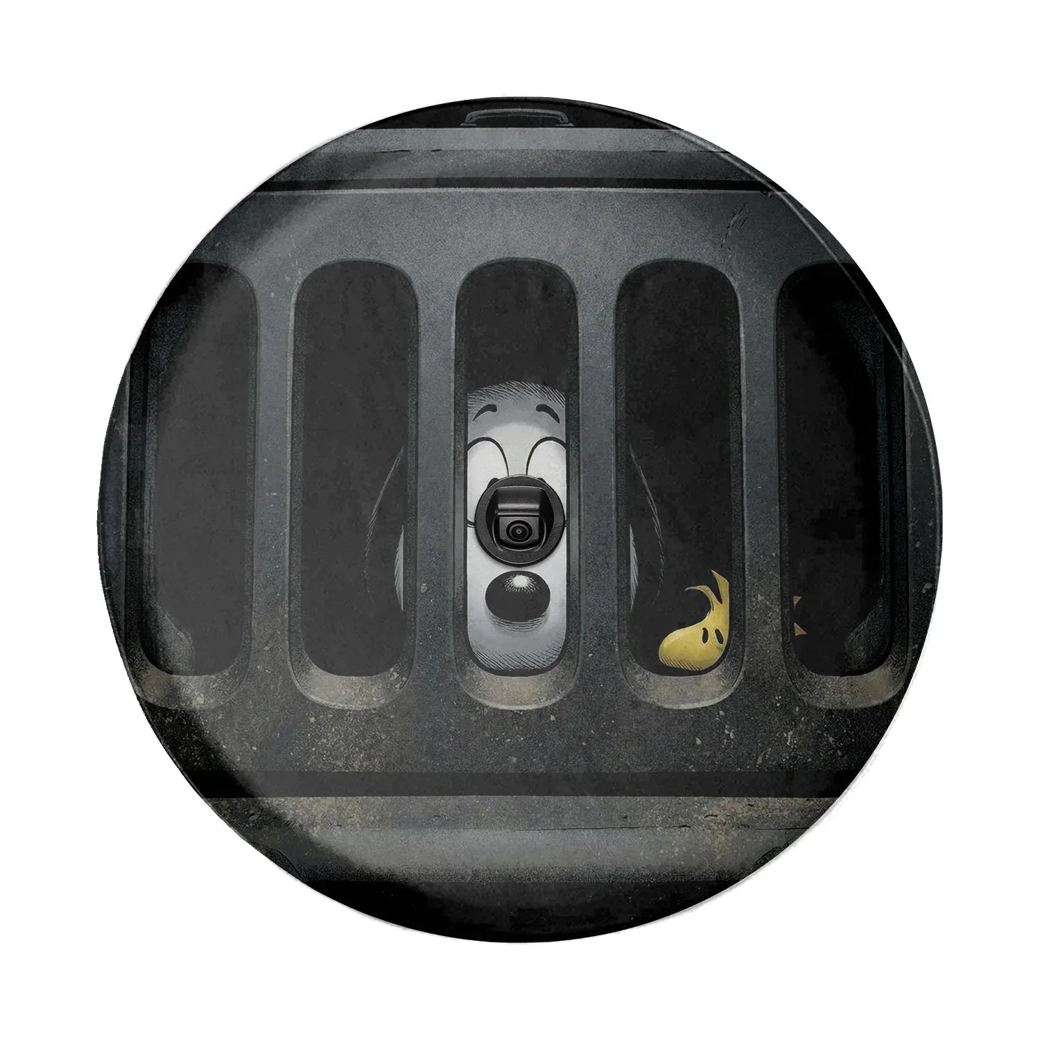 Snoopy Leather Jeep Spare Tire Cover – Funny Road Trip Style - PersonalizedFury