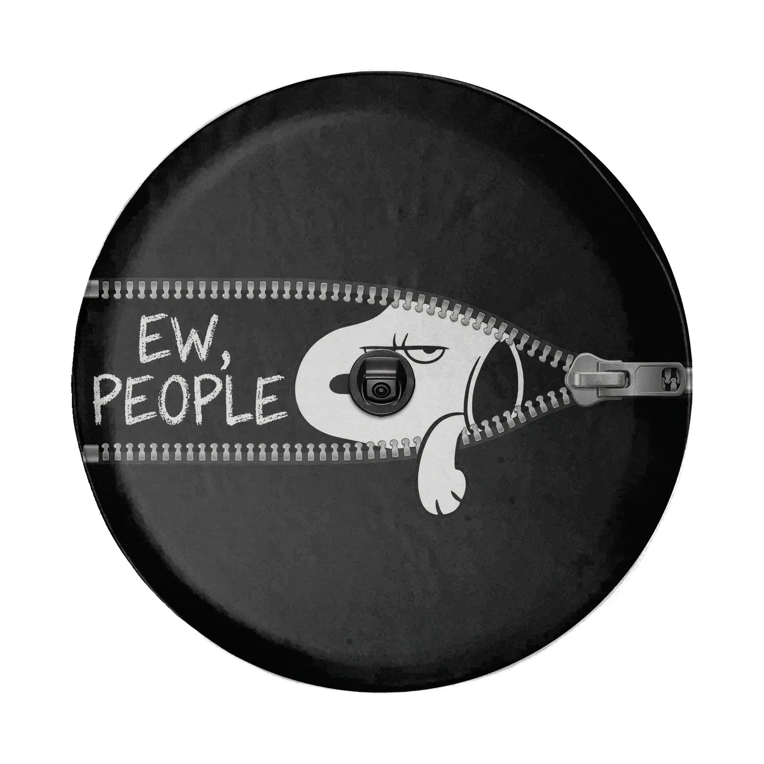 Snoopy Leather Spare Tire Cover Ew People – Jeep Wrangler Tire Cover - PersonalizedFury