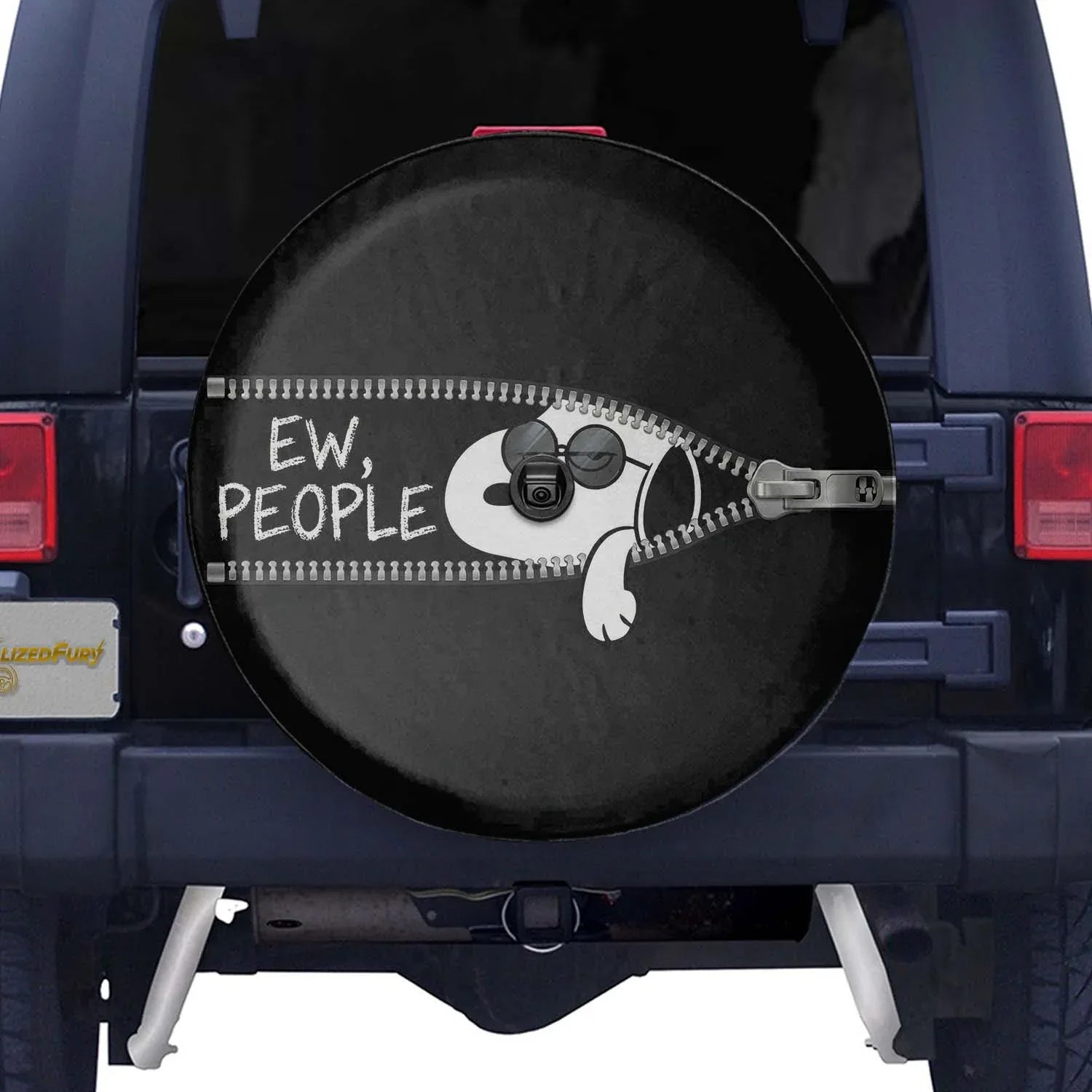 Snoopy Leather Spare Tire Cover – Ew People Off Road Jeep Style - PersonalizedFury