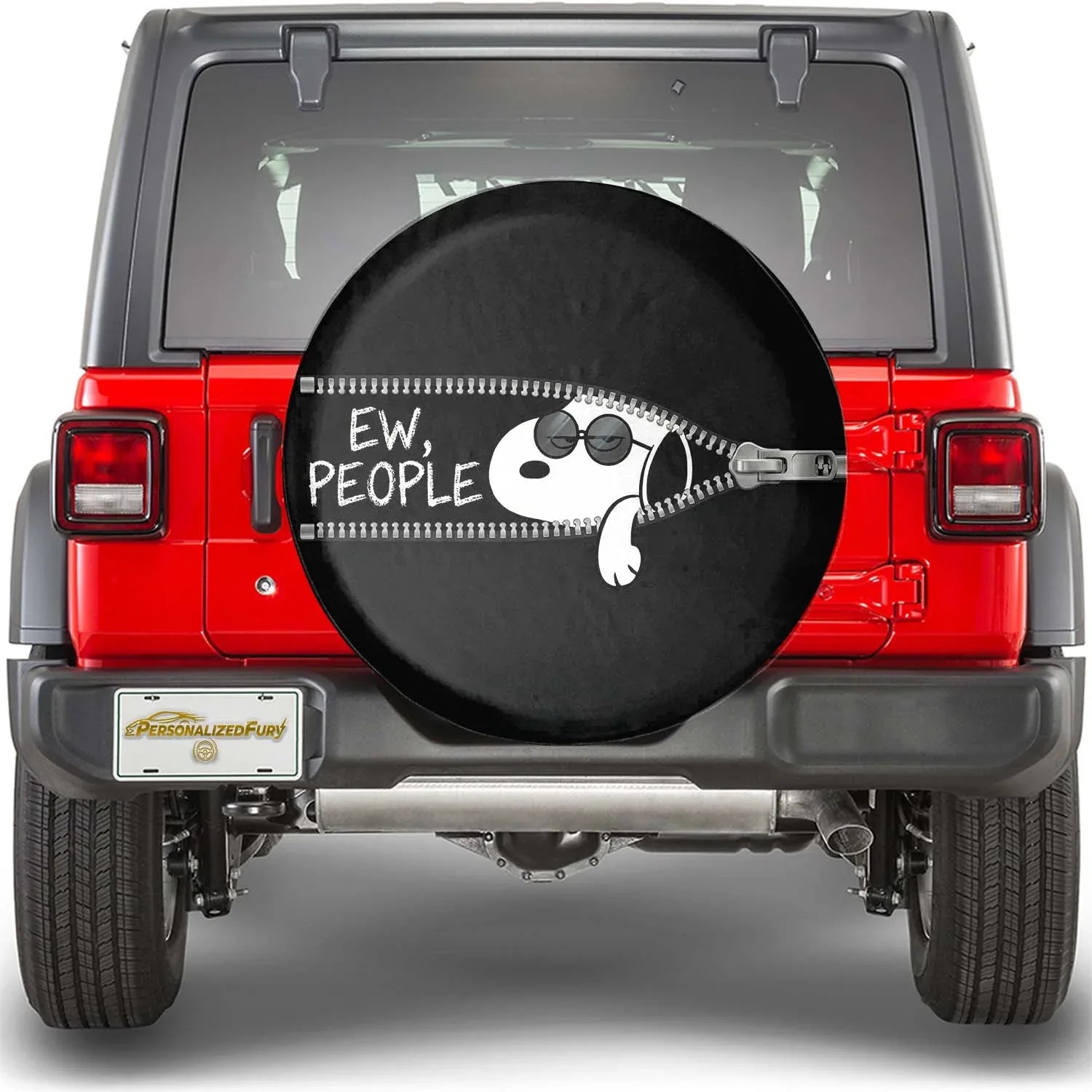 Snoopy Leather Spare Tire Cover – Ew People Off Road Jeep Style - PersonalizedFury