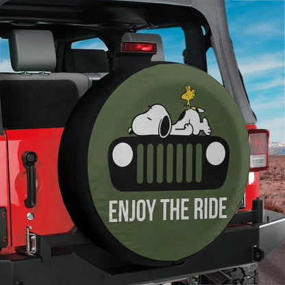 Snoopy Spare Tire Cover – Enjoy The Ride Offroad Jeep Look - PersonalizedFury