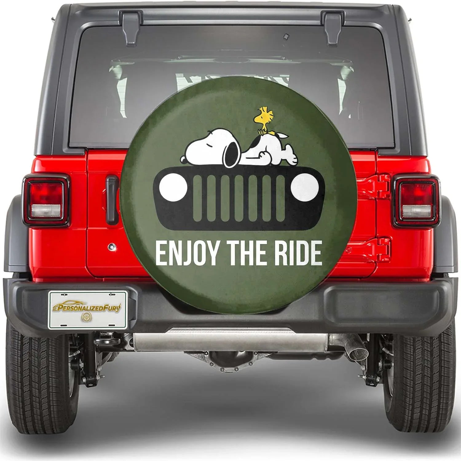 Snoopy Spare Tire Cover – Enjoy The Ride Offroad Jeep Look - PersonalizedFury