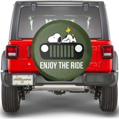 Snoopy Spare Tire Cover – Enjoy The Ride Offroad Jeep Look - PersonalizedFury