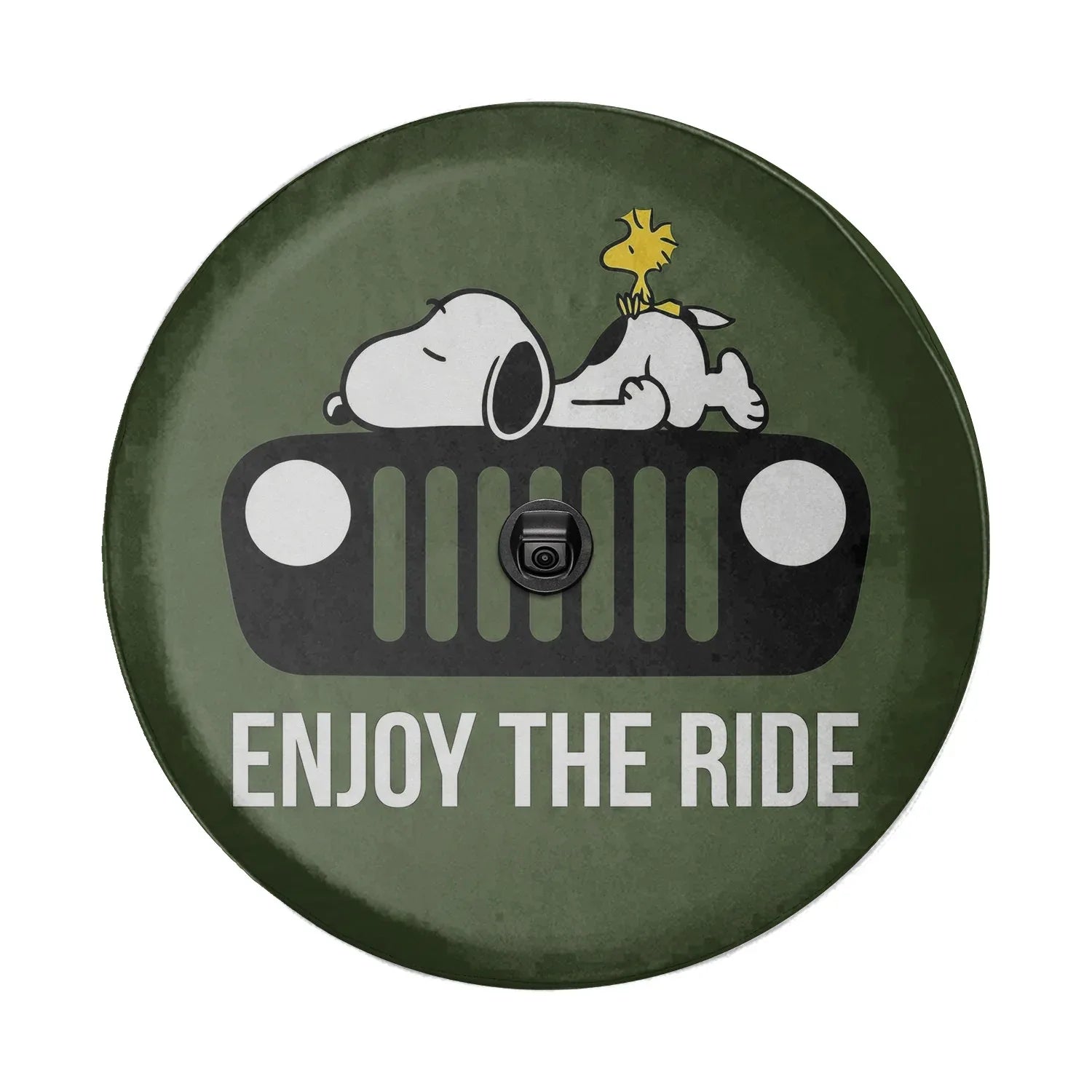 Snoopy Spare Tire Cover – Enjoy The Ride Offroad Jeep Look - PersonalizedFury