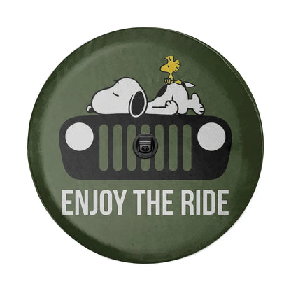 Snoopy Spare Tire Cover – Enjoy The Ride Offroad Jeep Look - PersonalizedFury