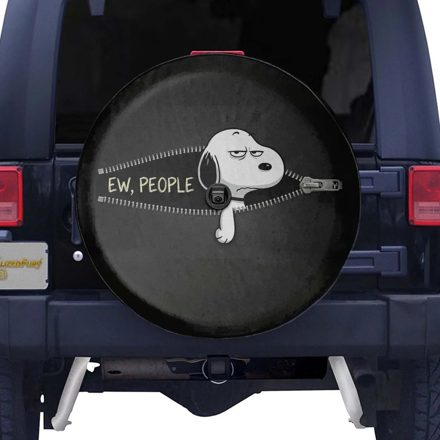 Snoopy Leather Spare Tire Cover – Ew People Funny Jeep Accessory - PersonalizedFury