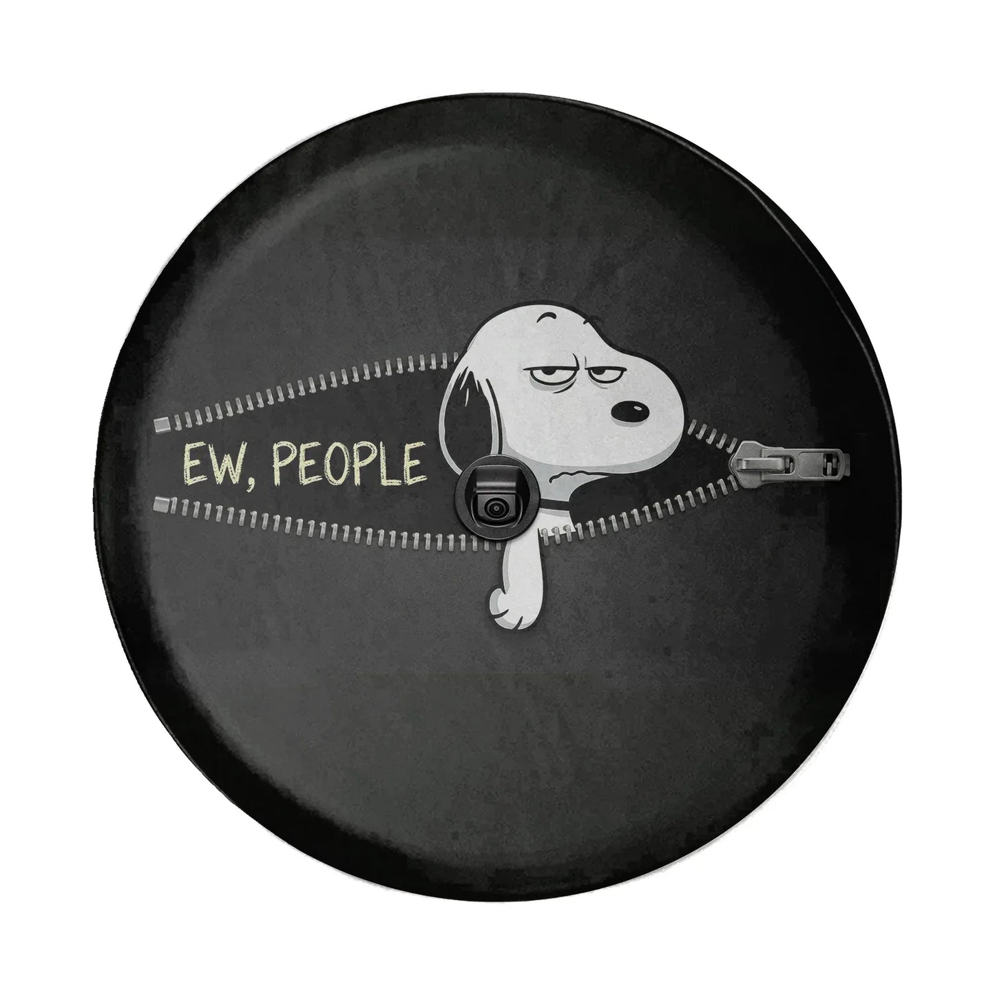 Snoopy Leather Spare Tire Cover – Ew People Funny Jeep Accessory - PersonalizedFury