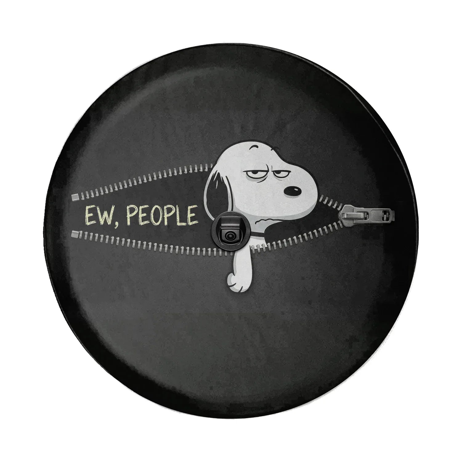Snoopy Leather Spare Tire Cover – Ew People Funny Jeep Accessory - PersonalizedFury